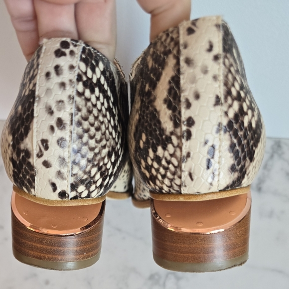 SILENT D, Ivtay Python Snakeskin Lether Nude Boot Bootie, Size 7.5 (38) - Picture 8 of 14